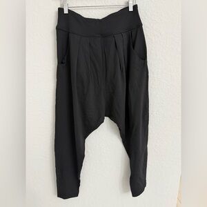 lululemon athletica Black Draped Harem Pants
